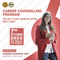 Career Counselling program for the 1st Year DELT students
