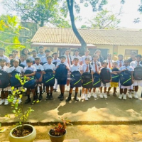 Flood Relief Project : Donation of School Supplies at Henarathgoda Keppetipola Vidyalaya, Gampaha, Colombo.
