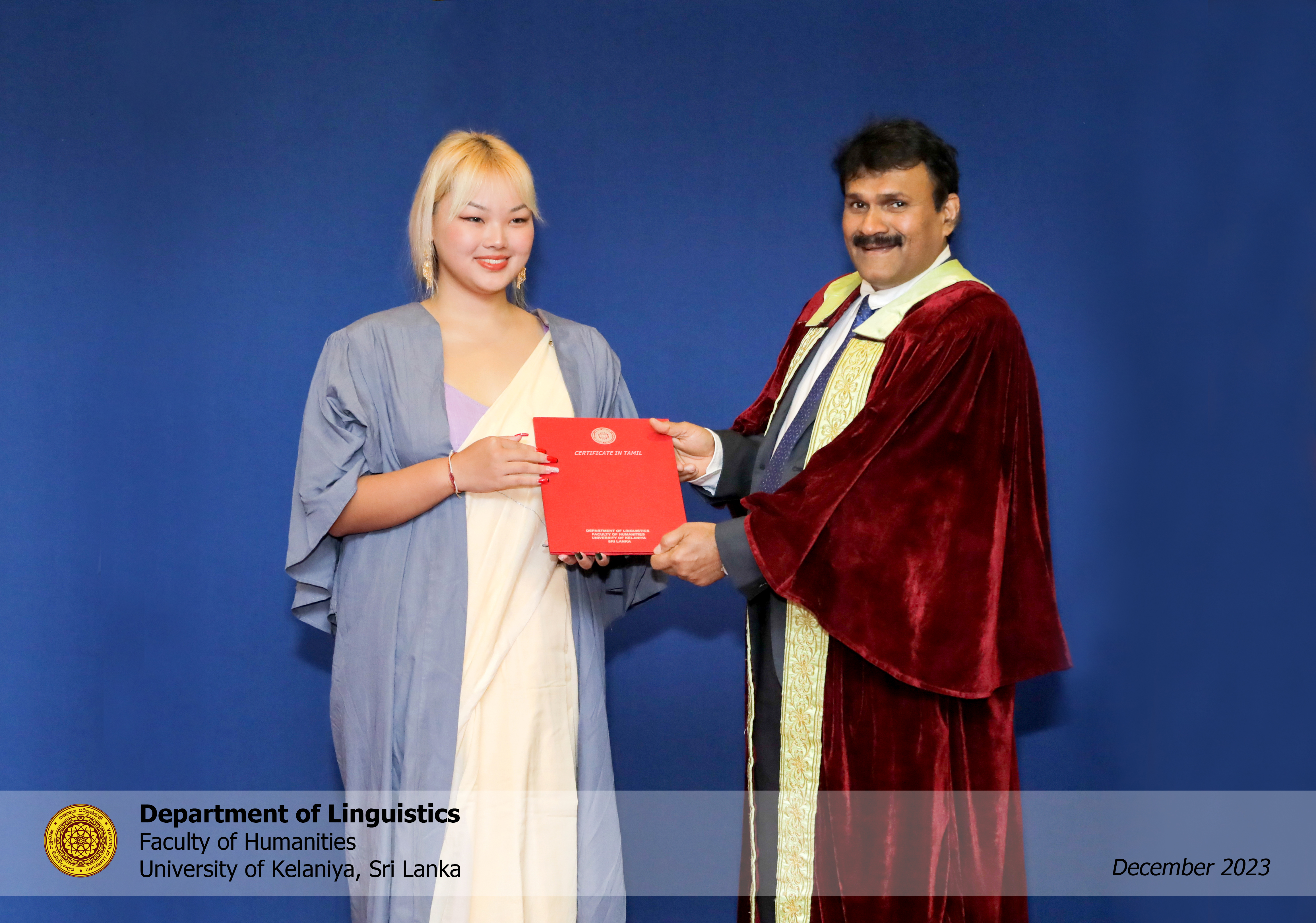 Certificate Course in Tamil for Foreign Students 2022