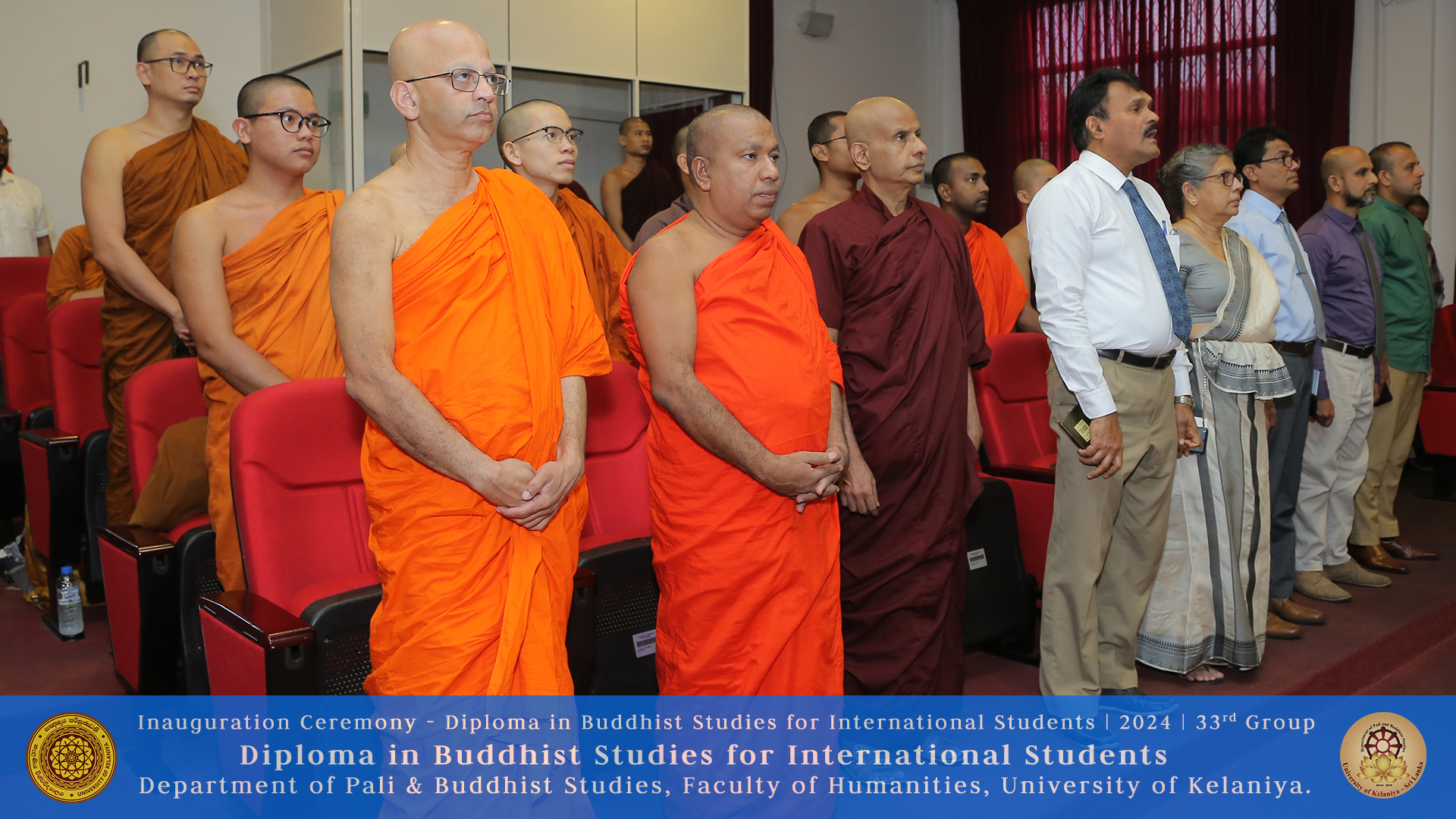 Inauguration Ceremony of Diploma in Buddhist Studies for International Students