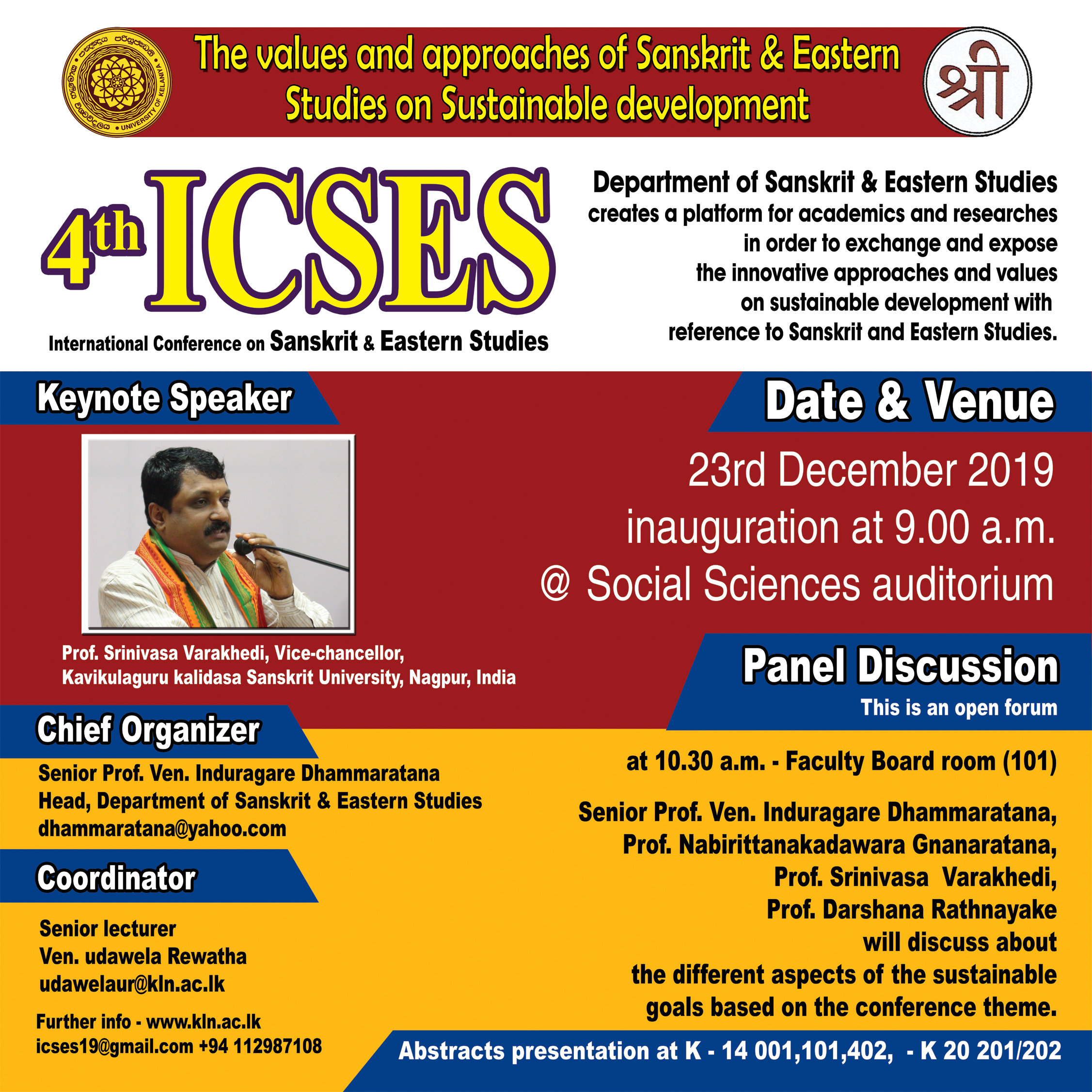 4th International conference on Sanskrit & Eastern Studies